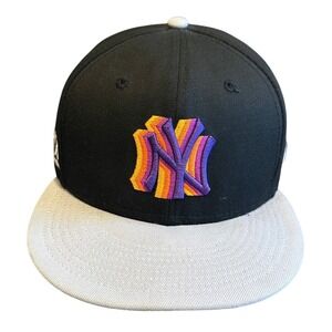 New York Yankees 59FIFTY Fitted Hat Cap Black 7 1/2 27 World Series Champions